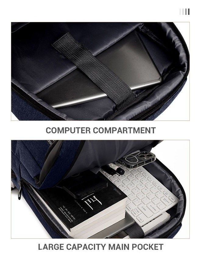 ميكسد متعددة الوظائف حقيبة للماء مع منفذ الناقل التسلسلي العام ، مناسبة للعمل والسفر الأعمال أكسفورد حقيبة ، 15.6 بوصة كمبيوتر محمول - Image 3