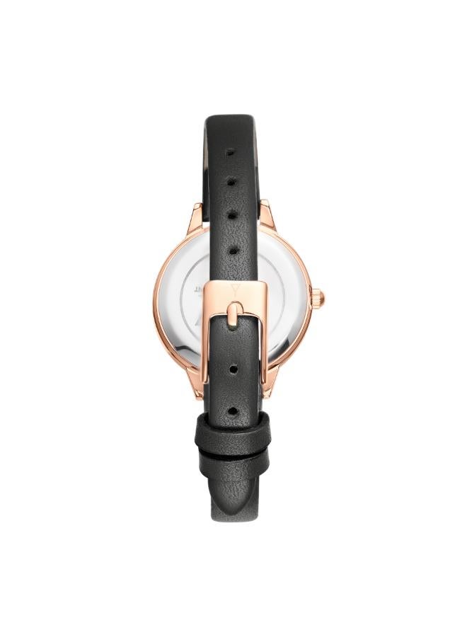 ECSTACY Women's Genuine leather Analog Watch E25511-RLBW - 28 mm - Image 3