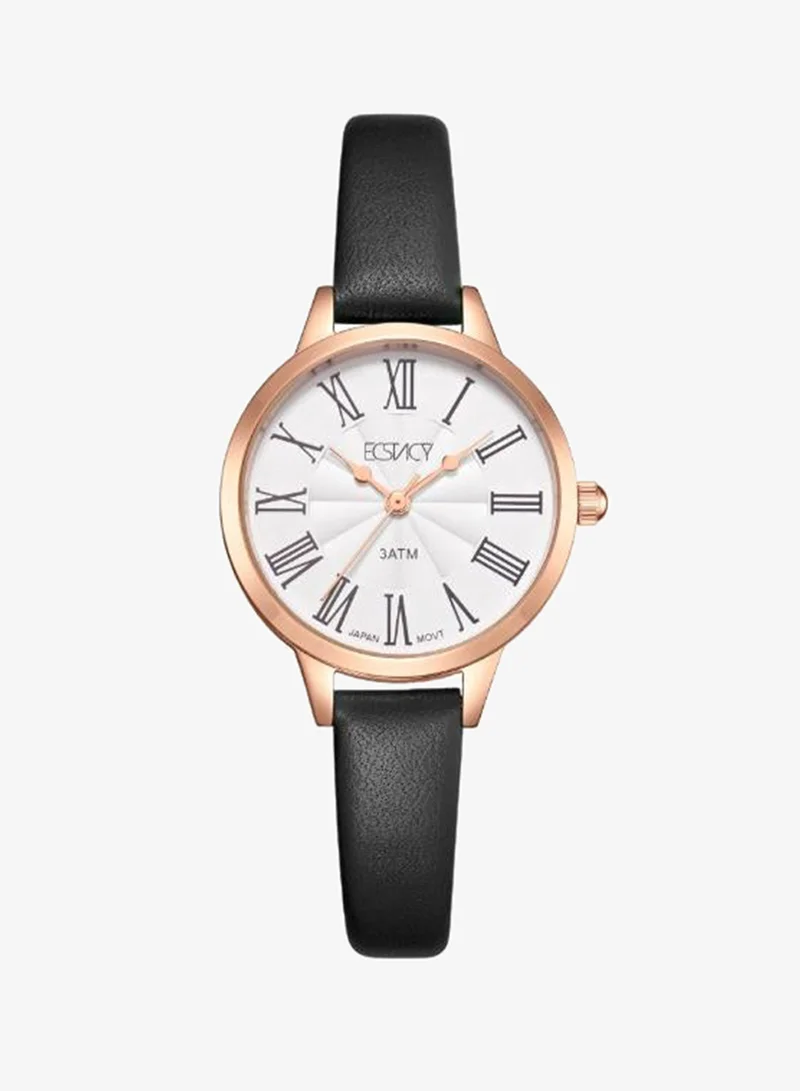 Women's Genuine leather Analog Watch E25511-RLBW - 28 mm