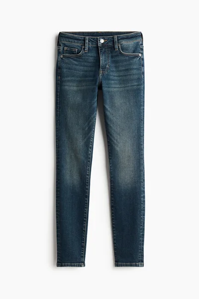 H&M Blue Medium Dusty Skinny Regular Ankle Jeans for Women Best