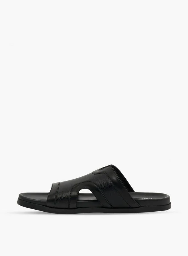 LBL By Shoexpress BLACK Men Panelled Comfort Sandals for Men | Best Price UAE