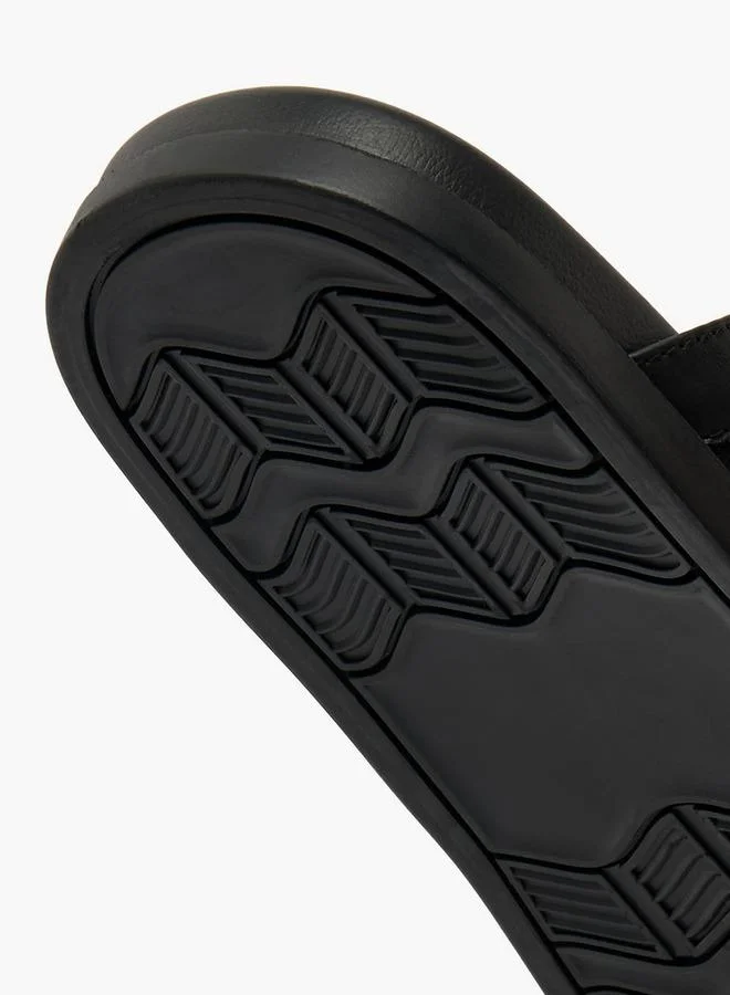 LBL By Shoexpress BLACK Men Panelled Comfort Sandals for Men | Best Price UAE