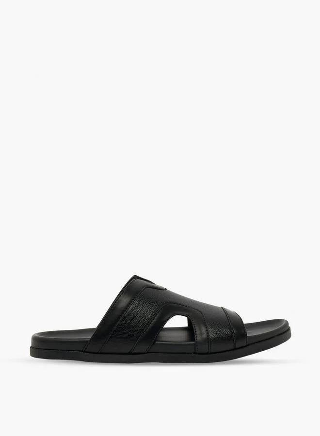 LBL By Shoexpress BLACK Men Panelled Comfort Sandals for Men | Best Price UAE
