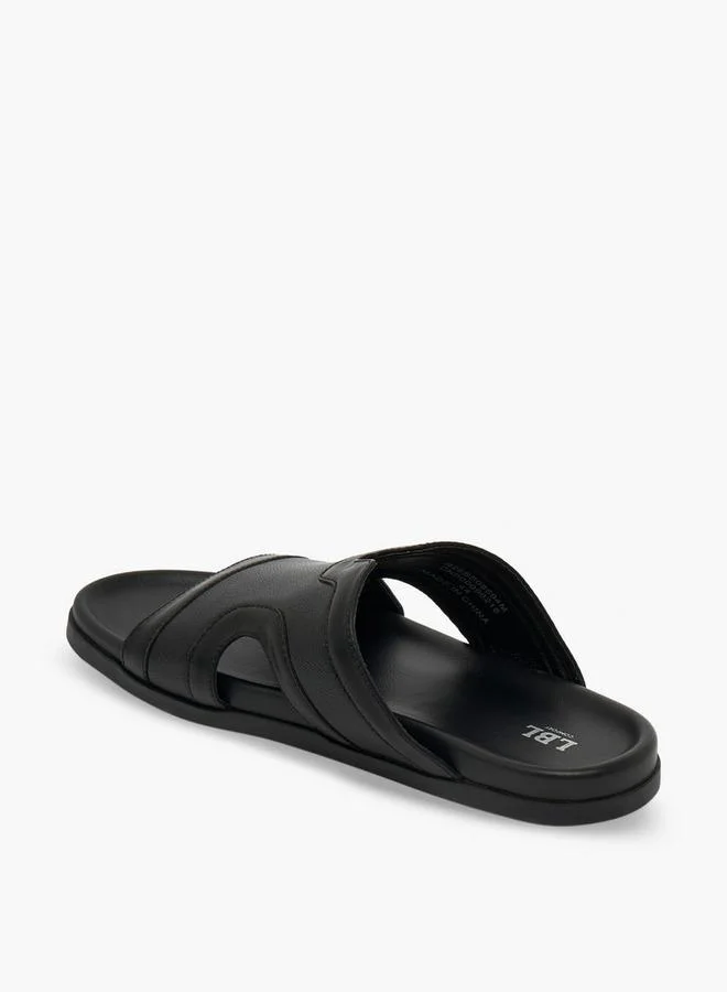 LBL By Shoexpress BLACK Men Panelled Comfort Sandals for Men | Best Price UAE