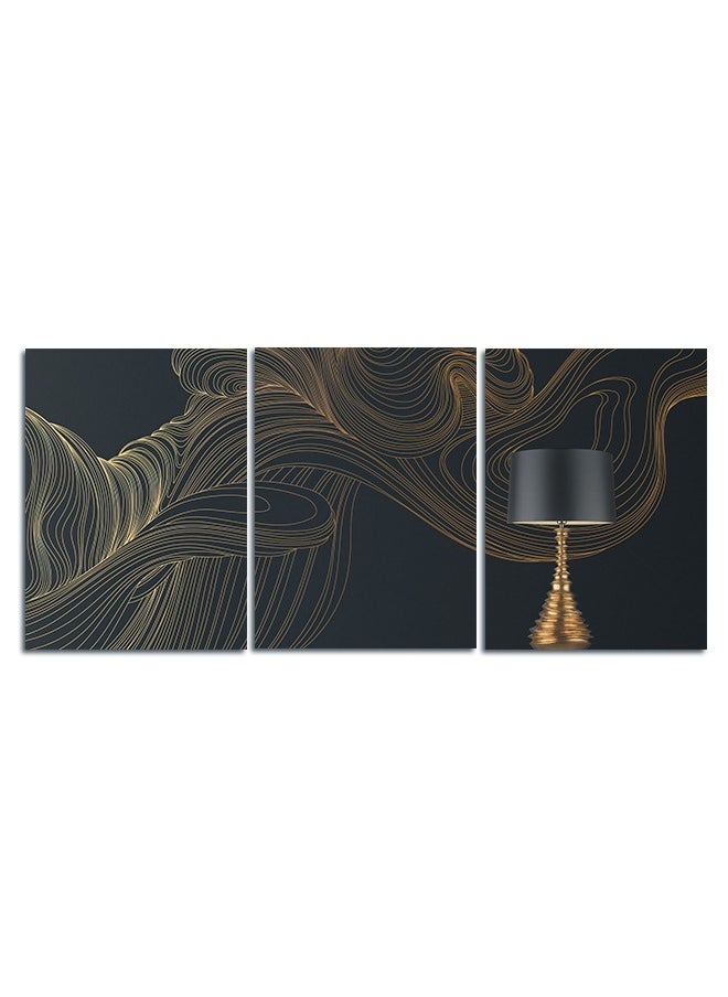 Marktna - Set Of 3 Framed Canvas Wall Arts Stretched Over Wooden Frame with a Modern Design - Image 1