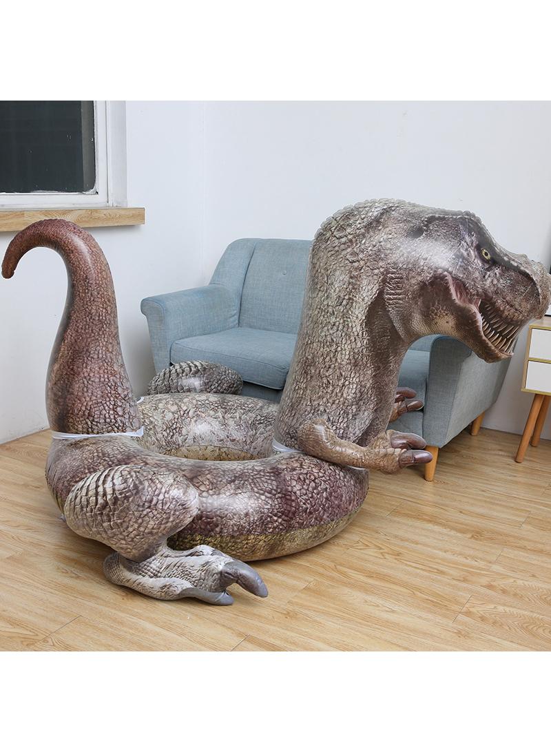 Y&D Simulated Tyrannosaurus Rex Inflatable Pool Float For Kids And Adult Pool Floaties Realistic Large Swim Ring - Image 3