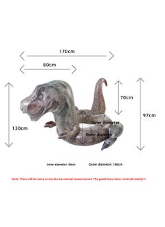 Y&D Simulated Tyrannosaurus Rex Inflatable Pool Float For Kids And Adult Pool Floaties Realistic Large Swim Ring  - Image 5