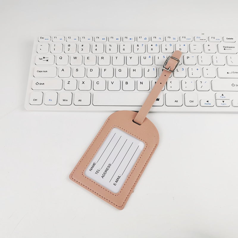 Multicolor PU Leather Luggage Tag with StrapFrame car line without flip pink Frame car line without flip pink 