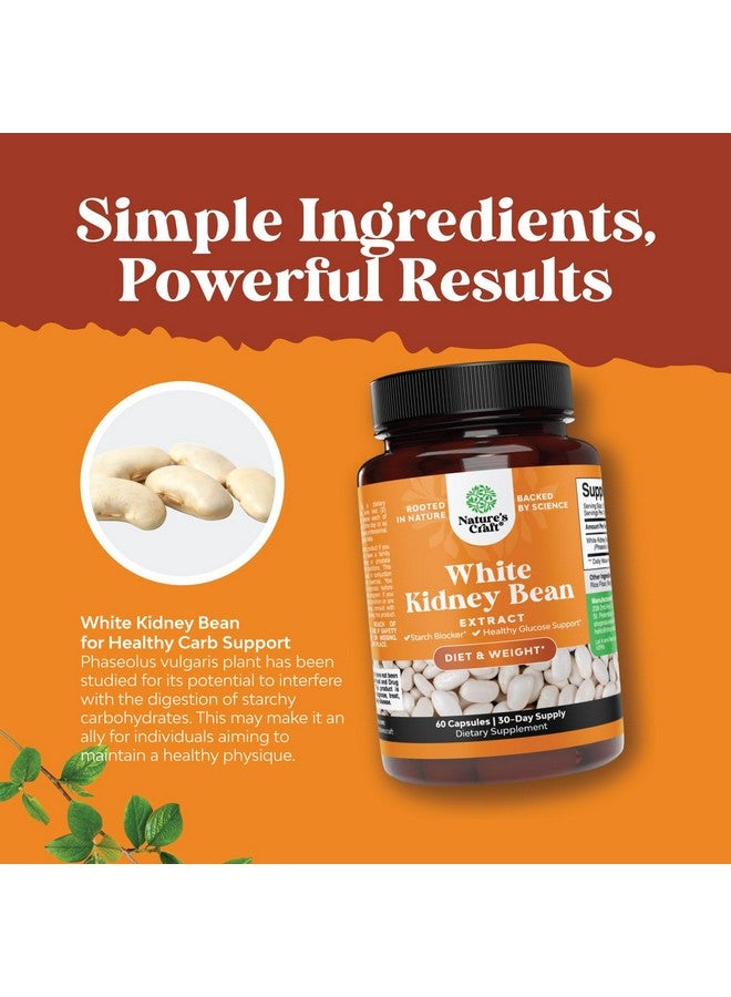 Natures Craft White Kidney Bean Energy Booster - White Kidney Bean Extract Natural Energy Supplement and AMPK Activator Antioxidant Capsules - Dietary Fiber Natural Preworkout Supplement for Men and Women - Image 5
