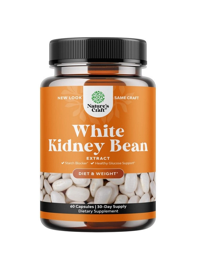 Natures Craft White Kidney Bean Energy Booster - White Kidney Bean Extract Natural Energy Supplement and AMPK Activator Antioxidant Capsules - Dietary Fiber Natural Preworkout Supplement for Men and Women - Image 1