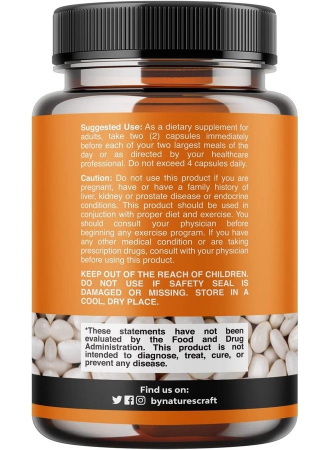 Natures Craft White Kidney Bean Energy Booster - White Kidney Bean Extract Natural Energy Supplement and AMPK Activator Antioxidant Capsules - Dietary Fiber Natural Preworkout Supplement for Men and Women - Image 2