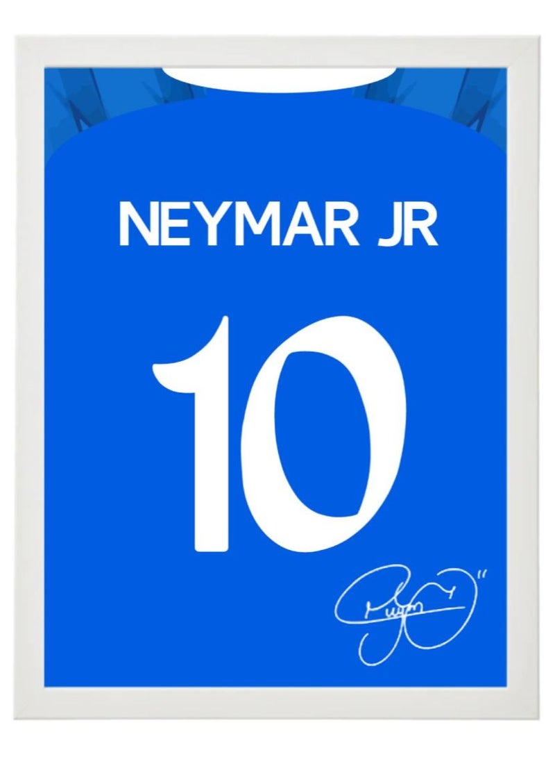 Boomah Accessories Set of 3, Ronaldo - Neymar - Benzema Saudi League Autographed Jersey Poster with Frame 30x40cm - Image 4