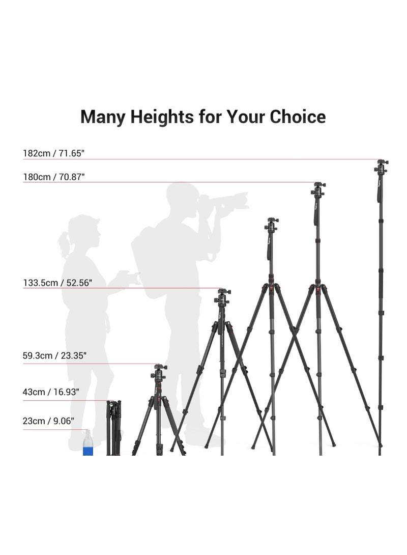 سمول ريج حامل كاميرا SmallRig CT‑10 3935 من الألومنيوم – ترايبود قابل للطي مع رأس كرة وقابل للتحويل إلى مونو بود - Image 5