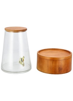 La Mesa Glass Juice Dispenser 4 L with Wooden Base  - Image 3