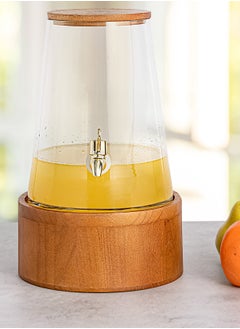 La Mesa Glass Juice Dispenser 4 L with Wooden Base  - Image 4