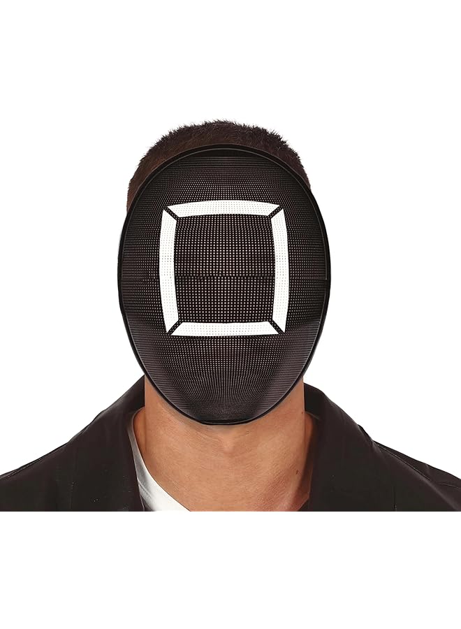 The Bros Square Symbol Game Mask for Adults - High-Quality Cosplay Prop for Halloween and Roleplay Parties  - Image 1