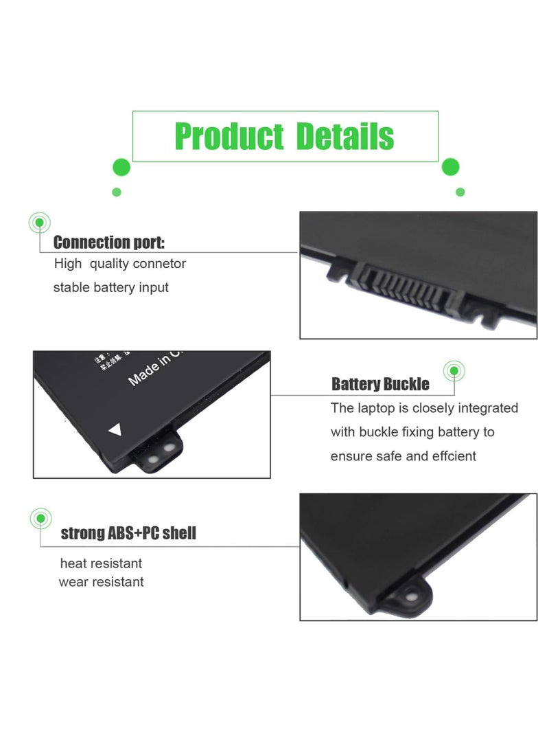 Max Power HT03XL L11119-855 Battery for HP Pavilion 15-DA 15-DB 15-DW 15-CS 15-DY 17-BY 17-CA 14-CE 14-CF 14-DF 14-DQ 14-DK 14M-DH 15-da0014dx 15-cs0053cl 15-dw0043dx 15t-dw100 15z-cw100 17-by1053dx L11421-422  - Image 3