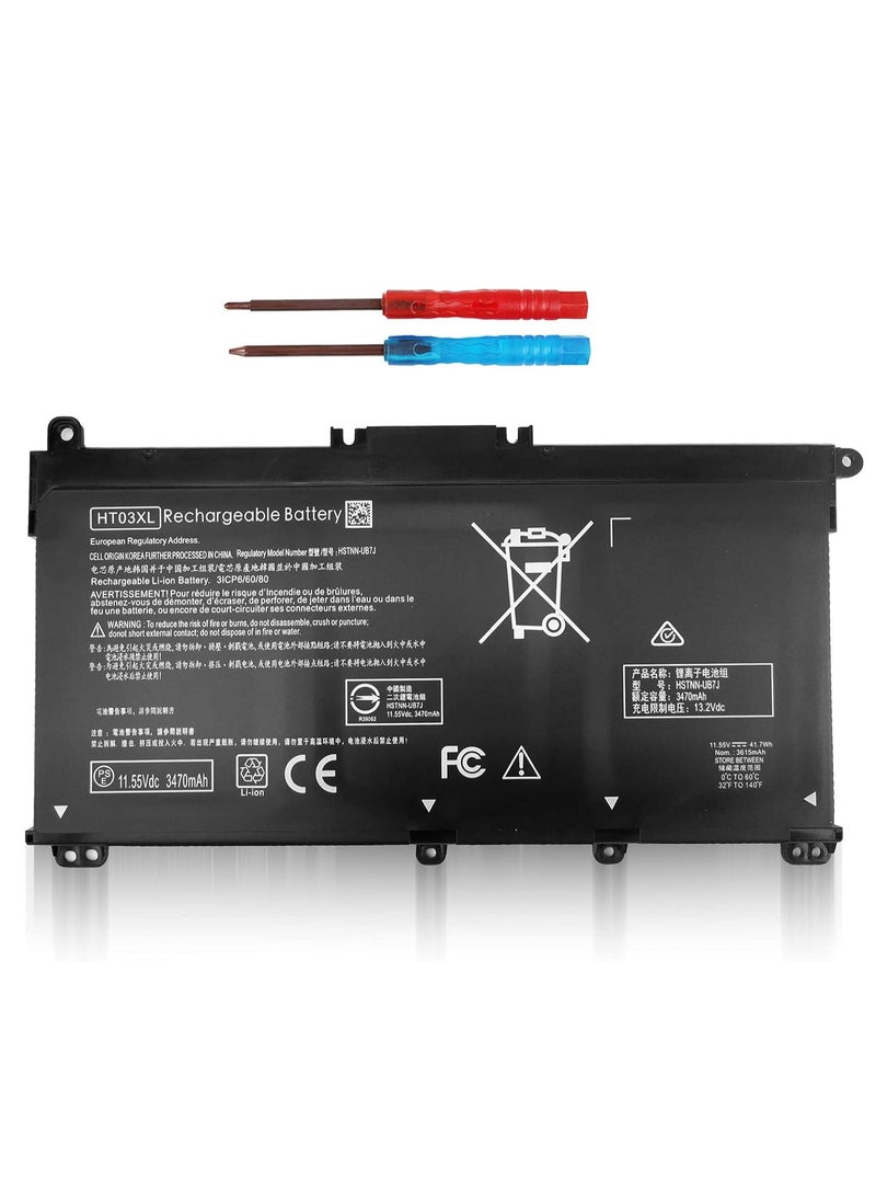Max Power HT03XL L11119-855 Battery for HP Pavilion 15-DA 15-DB 15-DW 15-CS 15-DY 17-BY 17-CA 14-CE 14-CF 14-DF 14-DQ 14-DK 14M-DH 15-da0014dx 15-cs0053cl 15-dw0043dx 15t-dw100 15z-cw100 17-by1053dx L11421-422  - Image 1