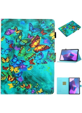 Lenovo Tab P12 2023 TB370FU Coloured Drawing Stitching Smart Leather Tablet Case Green Butterfly - pzsku/Z6DB49DCFC5A590579F46Z/45/_/1717260830/74e50c58-a63b-418c-a7c9-4509d66ca6b5