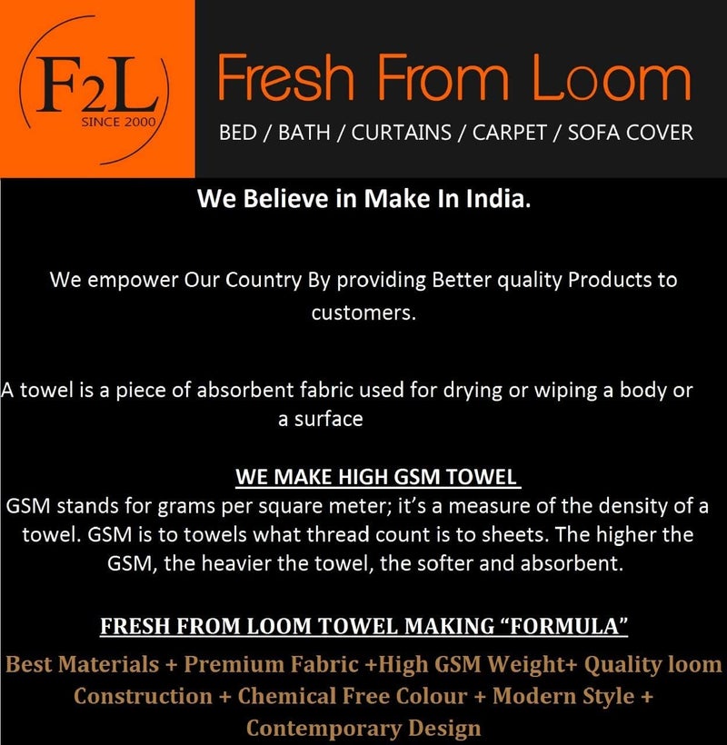 FRESH FROM LOOM Cotton Hand Towel 500 GSM Size 16x30 Inch Set of 6 pc White - Image 3