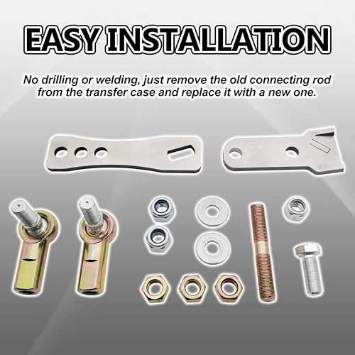 MULAN Transfer Case Linkage Kit Compatible with Cherokee XJ and Comanche MJ Vehicle - Stainless Steel - Image 3