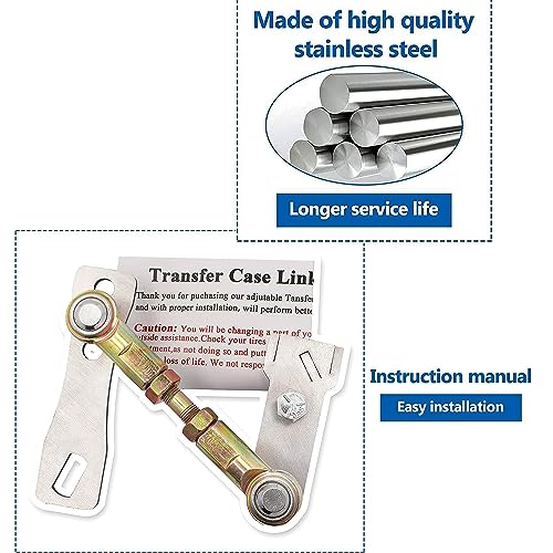 MULAN Transfer Case Linkage Kit Compatible with Cherokee XJ and Comanche MJ Vehicle - Stainless Steel - Image 4