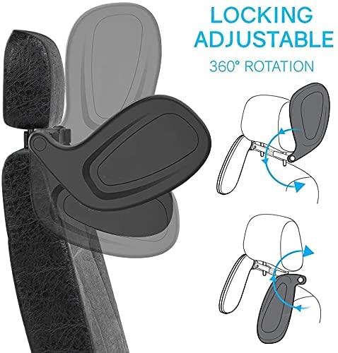 Cyrox Both Sides Car Seat Head Rest Neck Pillow - 180Degree Adjustable Both Sides Travel Sleeping Cushion for Relieve Neck Pain, Head Ache and Carsickness - Image 3