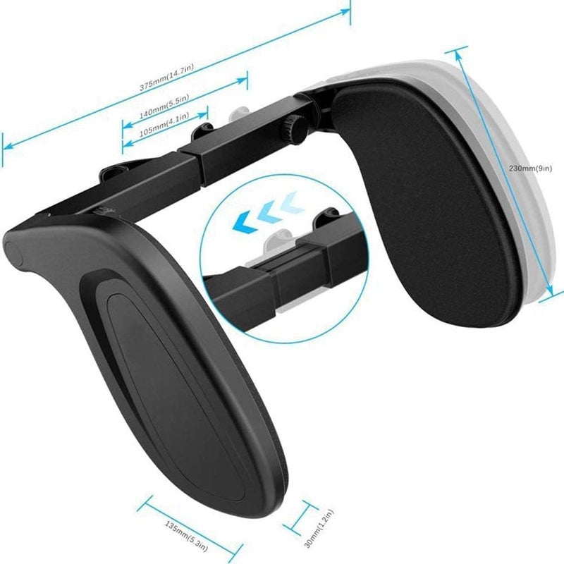 Cyrox Both Sides Car Seat Head Rest Neck Pillow - 180Degree Adjustable Both Sides Travel Sleeping Cushion for Relieve Neck Pain, Head Ache and Carsickness - Image 4