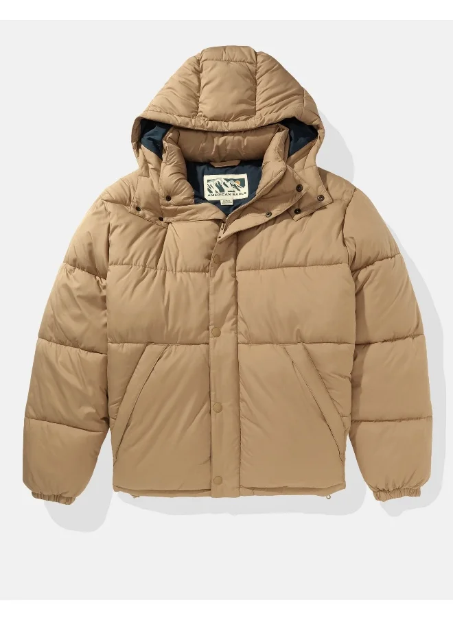American Eagle Zip Through Puffer Jacket