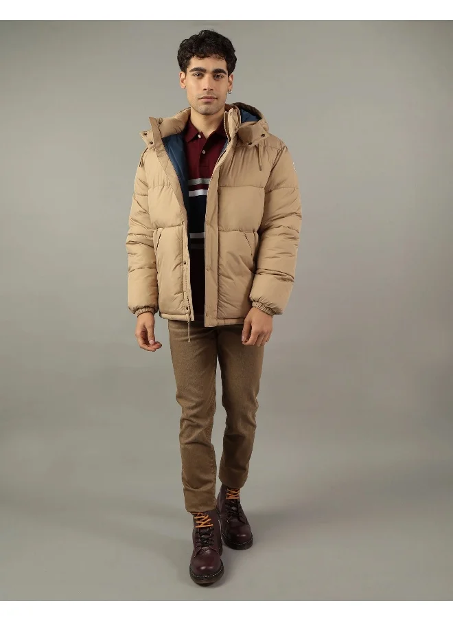 American Eagle Zip Through Puffer Jacket