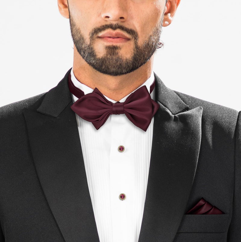 HAWSON Bow Ties for Men Pre-tied Adjustable Bow Tie Formal Style for Tuxedo, Wedding Business Party Graduation - Image 2