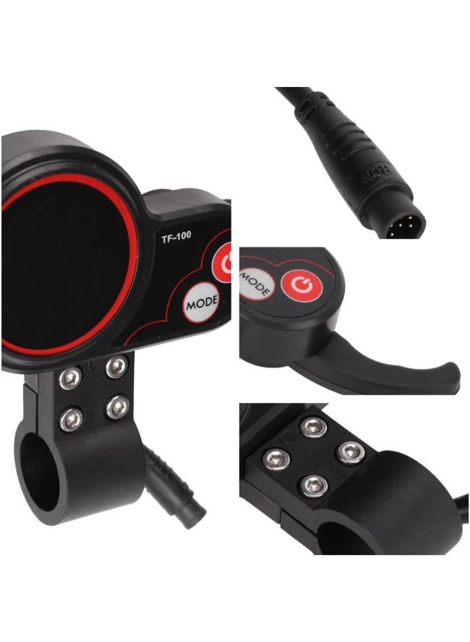 لوحة عرض سكوتر كهربائي – جهاز قياس 48 فولت TF-100 ذو 6 دبابيس متوافق مع KUGOO M4 - Image 2