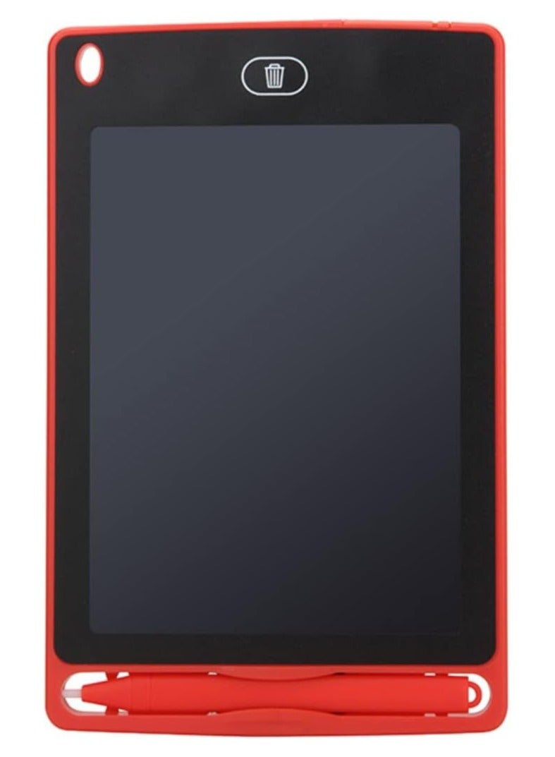 مخطوطات تابلت كتابة LCD مقاس 12 بوصة، لوحة رسومات الشعار المبتكرة قابلة للمسح وإعادة الاستخدام للكتابة والرسم، ألعاب تعليمية للأطفال للأولاد والبنات (أحمر) - Image 1
