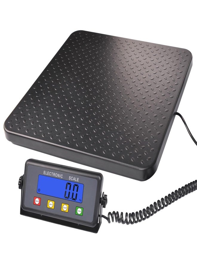 Surmount Way Surmountway Industrial Shipping Scale with Anti-Slip Aluminium Platform, 11.8" x 11.8" Black Portable Digital Postal Scale 440lbs for Shipping Packages Luggages with Tare/Count/Auto-Off Functions - Image 1