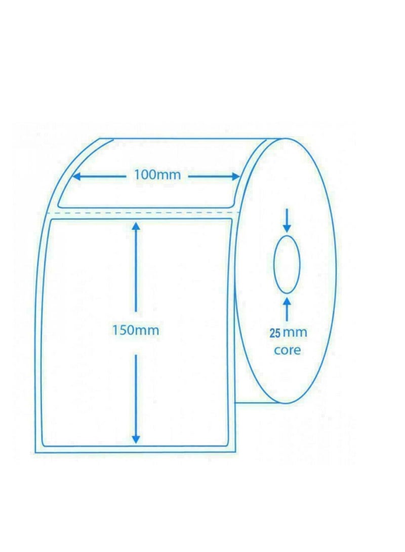 (2) Roll of 500 thermal sticker papers for thermal printers (policy printers) - Image 4