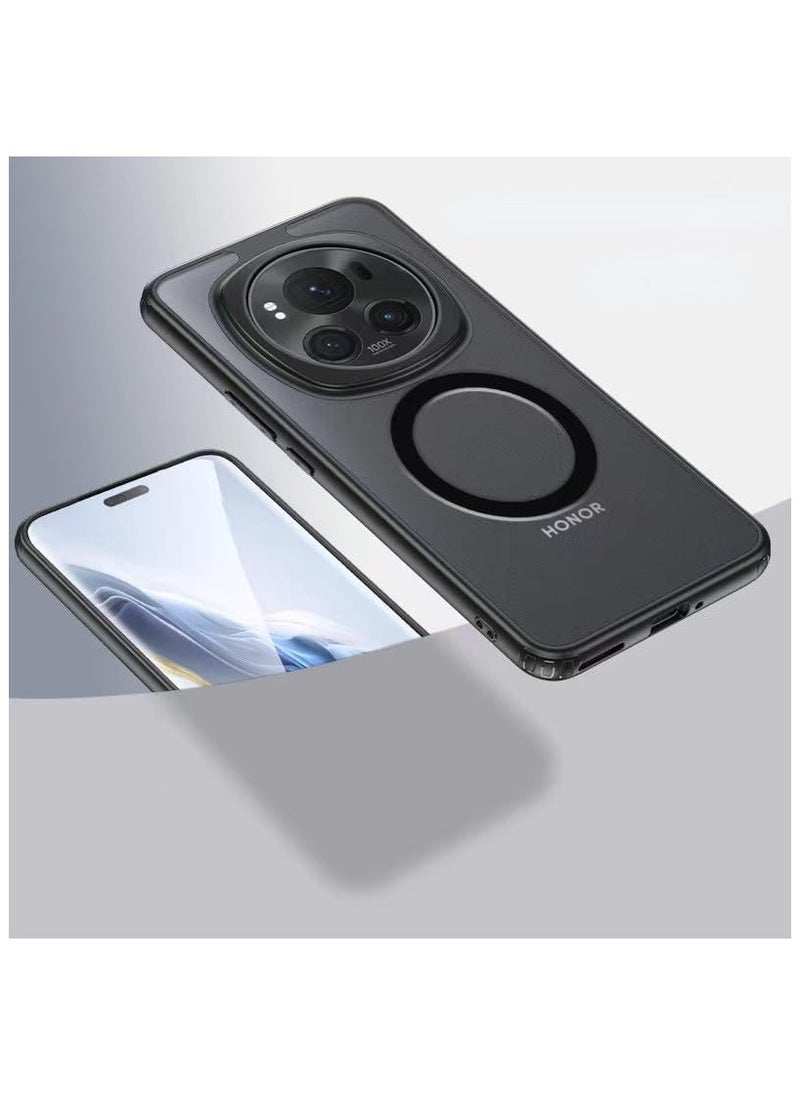 General Luxury Magnetic For Wireless Charging Case Compatible with Honor Magic 6 Pro 5G Shockproof Matte Clear Fundas For Magic 6 Pro  - Image 1