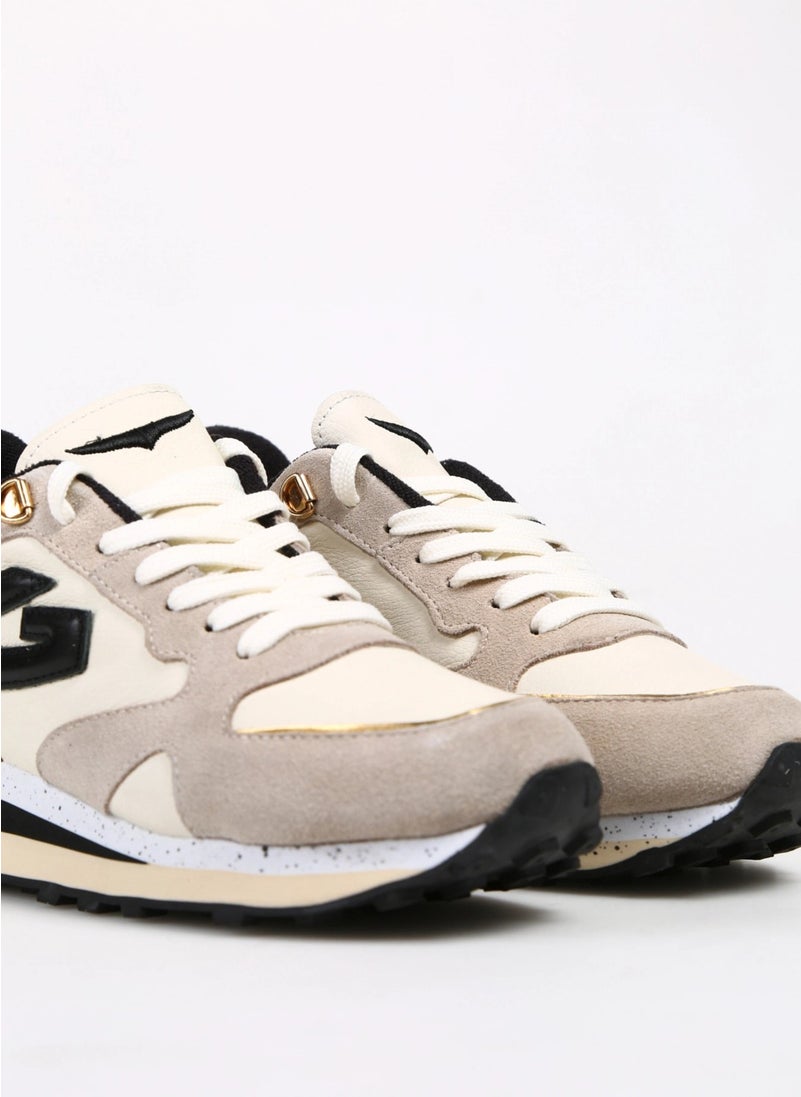 Alberto Guardiani Sand - White Women's Suede Sneaker Wen 0154  - Image 2