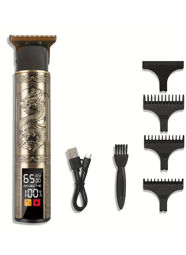 Generic - T9 - VINTAGE 3 X 1 Men's Shaver Powerful and Light Rechargeable 5 Hours of Operation Approximately 18 Shaves - Image 1