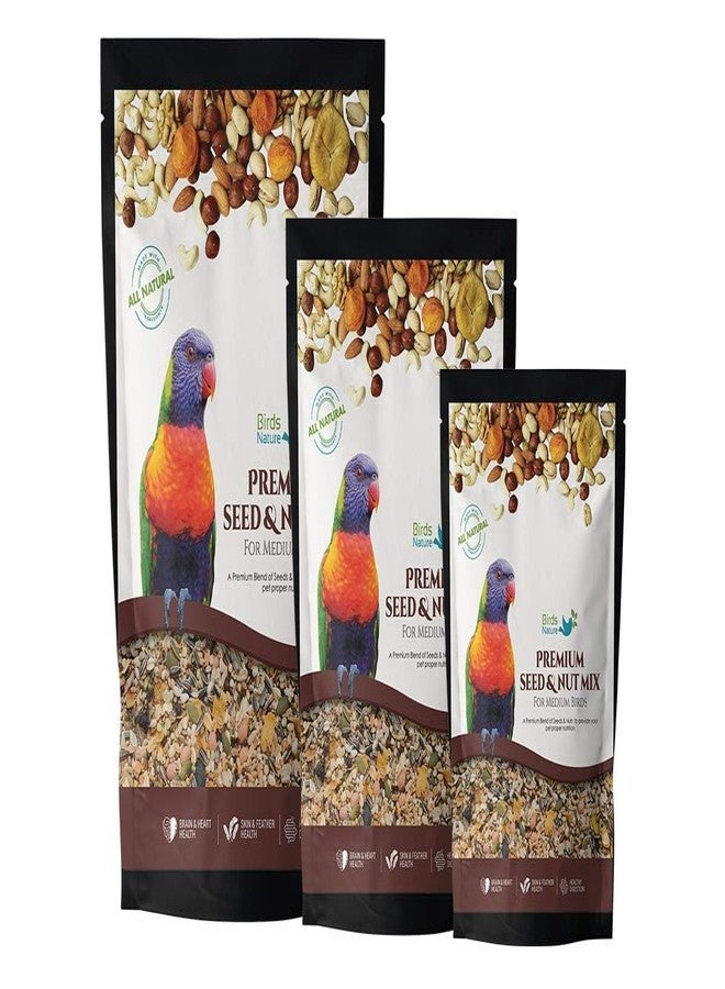 BirdsNature طعام BirdsNature الممتاز من البذور والمكسرات للطيور المتوسطة الحجم، والكوكاتيل، والكيك، والكونيور الصغير، واللوري، واللوريكيت، وطيور الحب، والكوكير (10 كجم) - Image 3