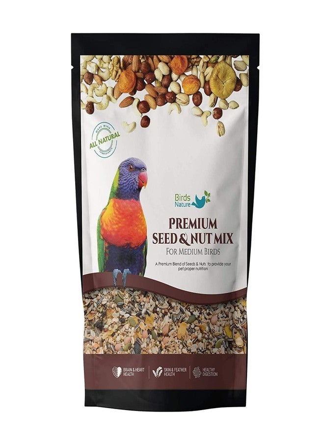 BirdsNature طعام BirdsNature الممتاز من البذور والمكسرات للطيور المتوسطة الحجم، والكوكاتيل، والكيك، والكونيور الصغير، واللوري، واللوريكيت، وطيور الحب، والكوكير (10 كجم) - Image 1