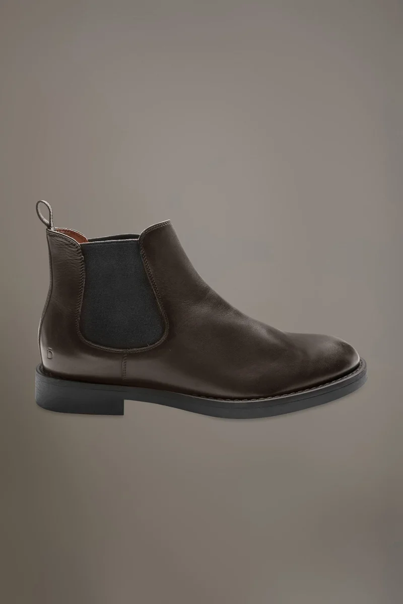 Doppelganger 100% brushed leather chelsea boots - Brown