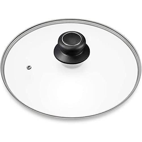 ZUIHUI 8 Inch Glass Lid for Frying Pan, Skillet, Pan Lid Fits Lodge 8 Inch Cast Iron Skillets 8"/20cm, Clear - Image 1
