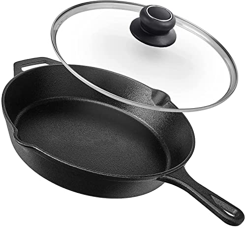 ZUIHUI 8 Inch Glass Lid for Frying Pan, Skillet, Pan Lid Fits Lodge 8 Inch Cast Iron Skillets 8"/20cm, Clear - Image 5