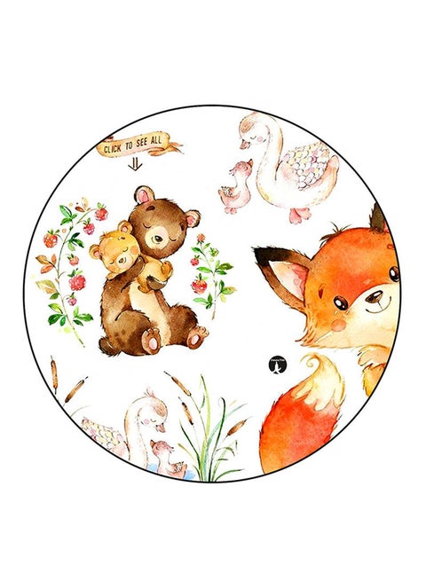 Animals Printed Mouse Pad Multicolour