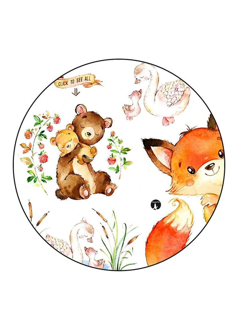 Animals Printed Mouse Pad Multicolour