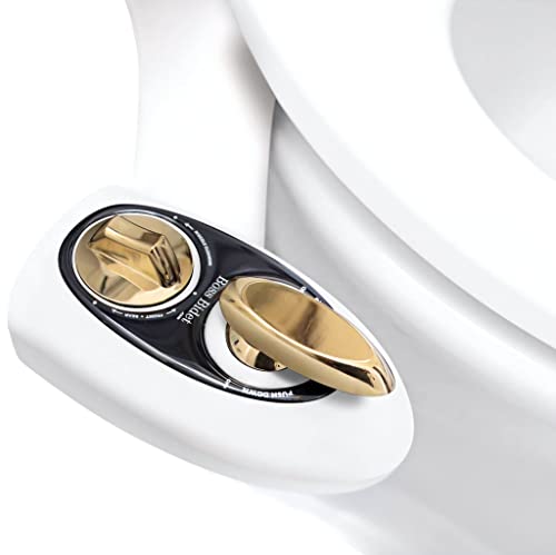 Boss Bidet Bold White Gold – Non electric bidet attachment for your toilet seat – Water Sprayer, Save your Money on toilet paper and Reduce Waste - Image 1