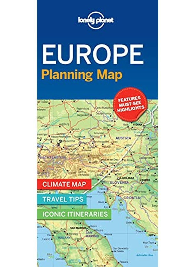 Lonely Planet Europe Planning Map By Lonely Planet Paperback
