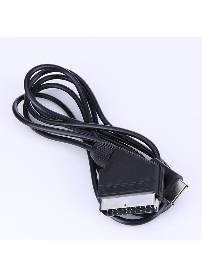 NIBEMINENT Slim Line RGB SCART Cable TV AV Lead For PlayStation 1/2/3 Black  - Image 3