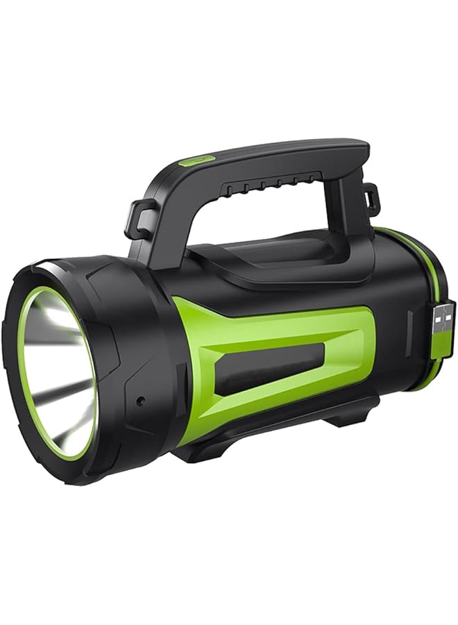 PROMASS مصابيح يدويّة LED، مصباح يدوي فائق السطوع، مصباح LED محمول، مصباح يدوي مقاوم للماء وقابل لإعادة الشحن عبر USB يدوم طويلاً للتعدين، التخييم، المشي، الصيد، المطاردة - Image 1