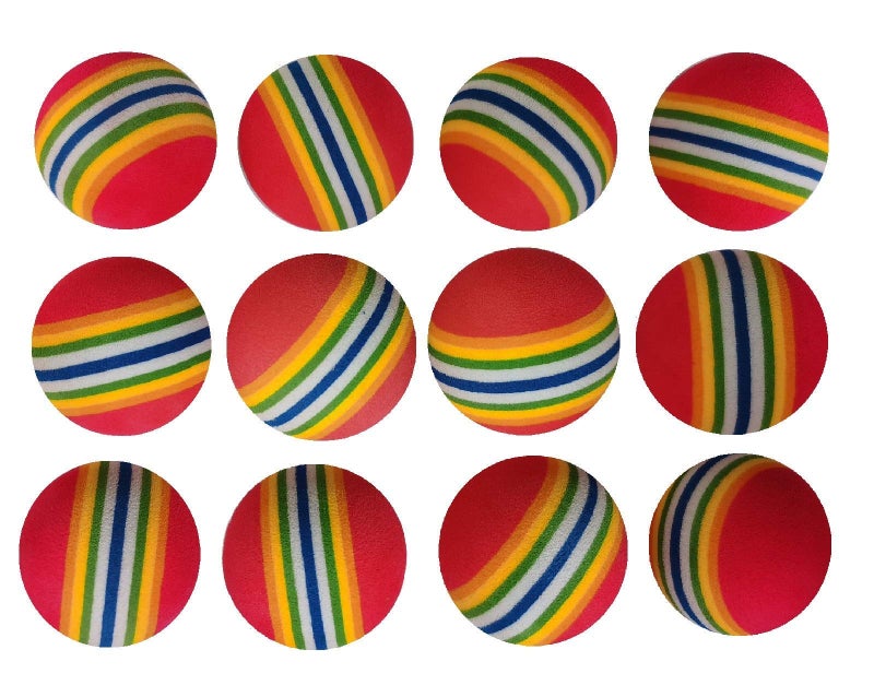 SHUYUE Colorful Soft Foam Rainbow Play Balls for Pet Dog and Cat Toys 12 - Image 2